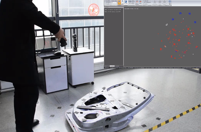 نظام القياس التصويري لالتقاط صور للعلامات على الأجزاء