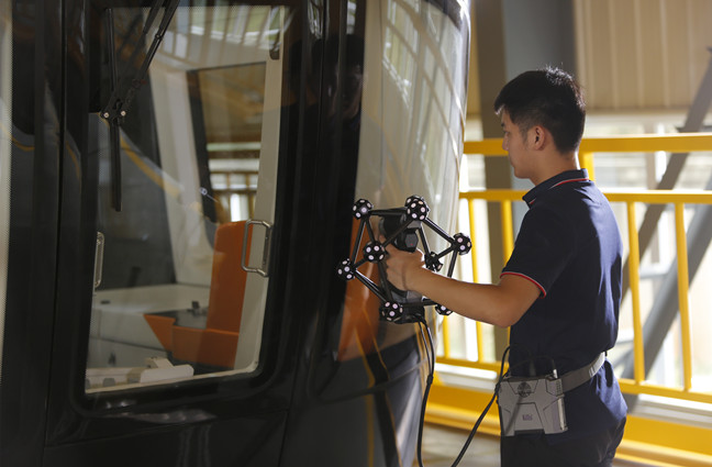 المسح الضوئي للليزر ثلاثي الأبعاد اللاسلكي لقياس 3D وتفتيشه